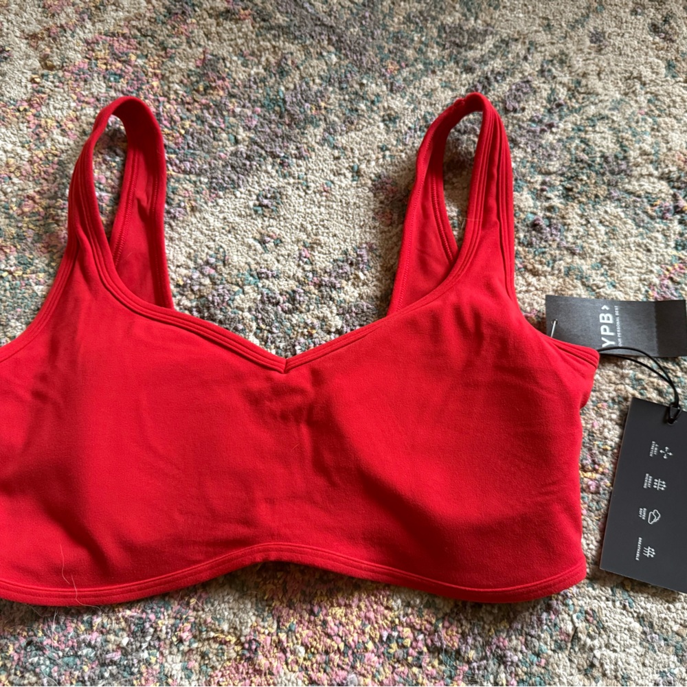 Vibrant Red Sports Bra by YPB